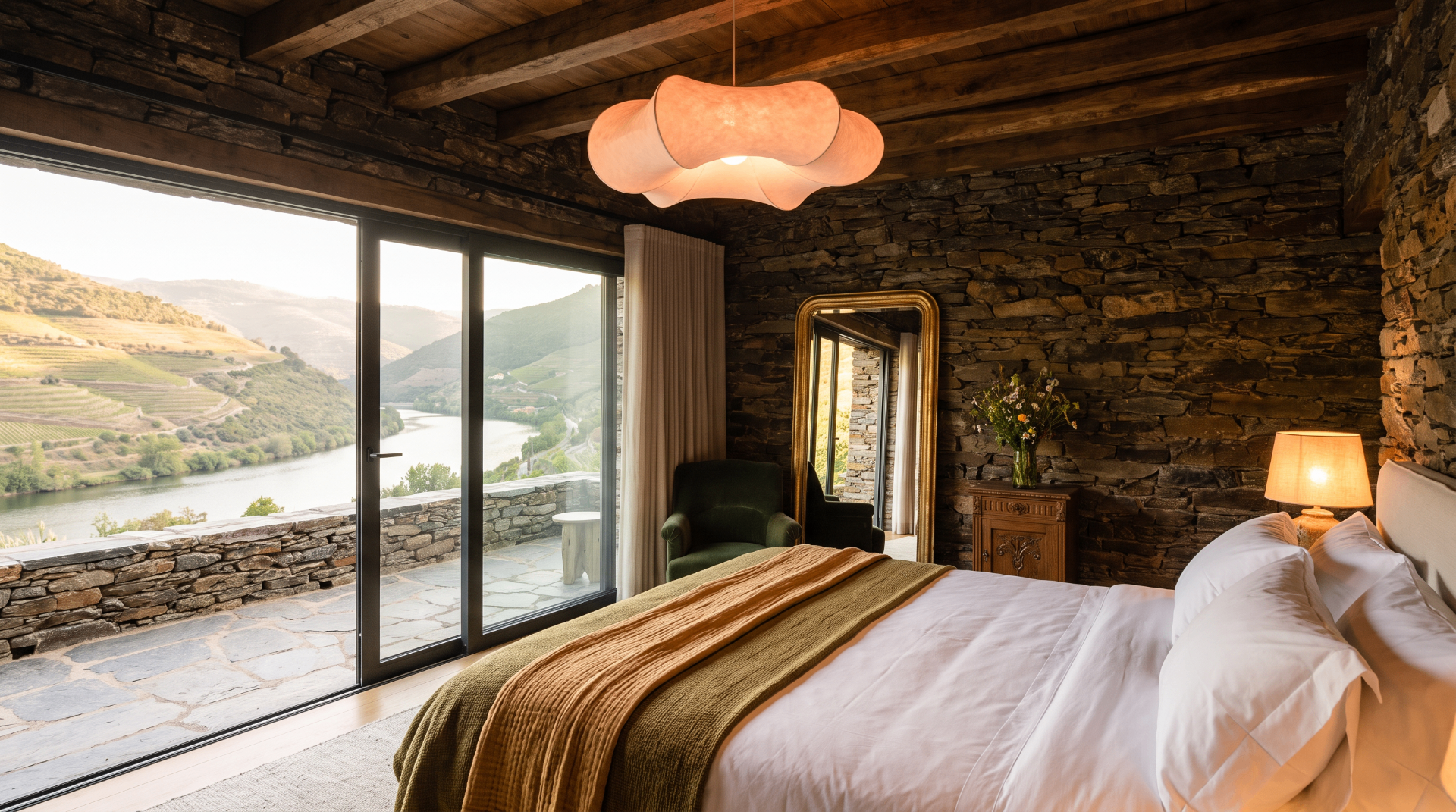 Premium suite interior with valley view